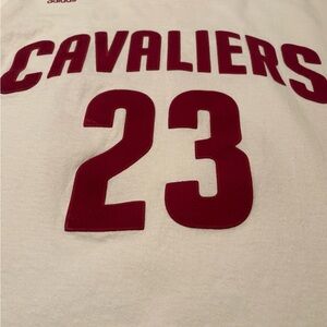 Adidas Cavaliers “Labrone James” Jersey in White w/Red ltrs., size: L (5352)